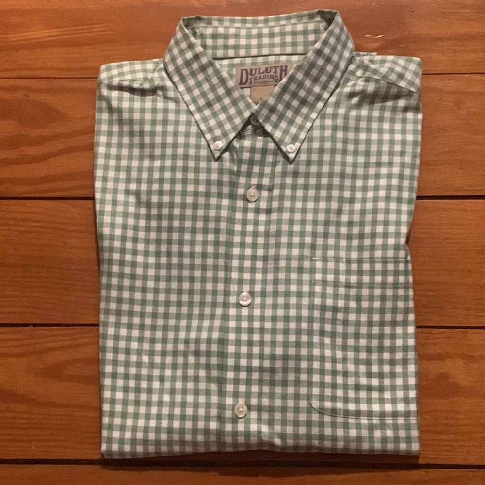 ⭐️NEW without tags DULUTH TRADING Mens Size Large Short Sleeve Casual Shirt
